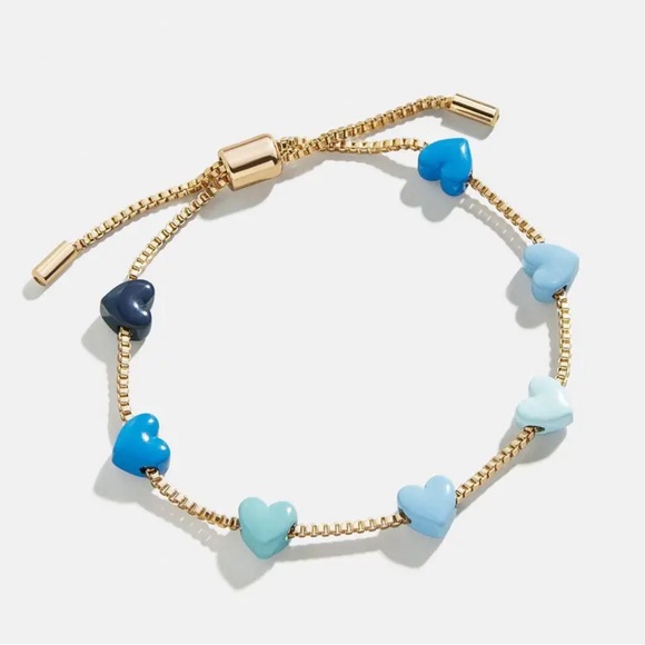 Jewelry - BLUE GOLD HEART BOLO BRACELET